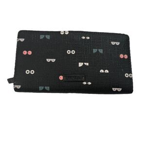 Fossil Women's Ladies Bi-fold Wallet Emma Eyes RFID blocking faux leather